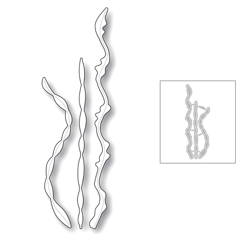 2020 новые металлические штампы с изображением морских растений и кораллов для