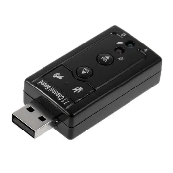 

Hot 1pc Mini USB 2.0 3D External 7.1 Channel Virtual 12Mbps Audio Sound Card Adapter Newest