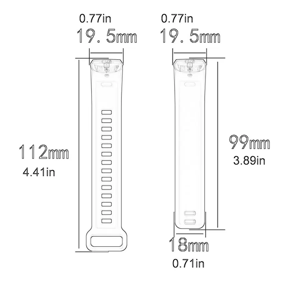 Silicone Wrist Strap For Huawei Band 2 Pro B19 B29 Bracelet Straps TPU Wristband For Honor Band2/Band2 Pro Watch Bands