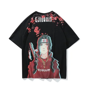 

2020 New Men Hip Hop T Shirt Japanese Harajuku Cartoon Naruto T-Shirt Summer Tops Tees Cotton Tshirt Oversized S M L XL