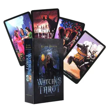 

78pcs Cards Witch Tarot Deck Future Fate Indicator Forecasting Cards Board Game E5BD