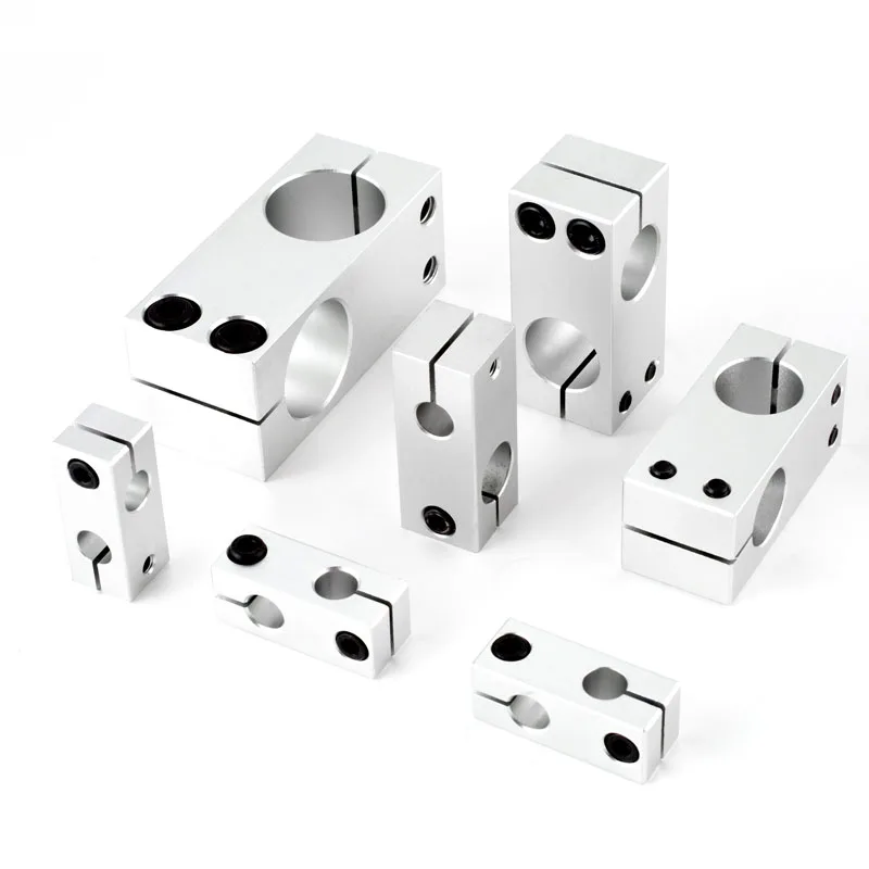 3D printing accessories Pneumatic components linear optical axis fixing clip Connecting piece cross double hole support frame