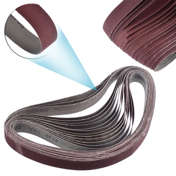 

15pieces 760*25mm Grit Sanding Belt 80/100/150/240/320 Grit Oxide Sander Grinding Abrasive Belts Tool Grinder Accessories