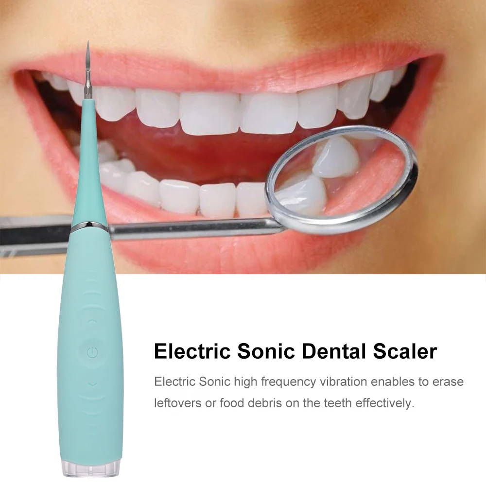 

1pc Dentist Electric Dental Calculus Plaque Remover Scaler Sonic Dental Cleaner Tooth Stains Tartar Tool Teeth Whitening Scraper