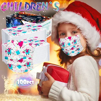 

Children Cartoon disposable Face Mask Lovely Cute Industrial 3ply Face Shiled Mask Mascara Mascarillas Nonwove Ear Loop 100pc
