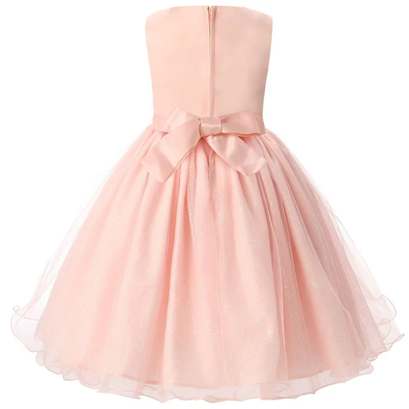 

Girls Dress 2019 New Products Western Style Wedding Dress Inserted Beads Puffy Gauze Children Shirt
