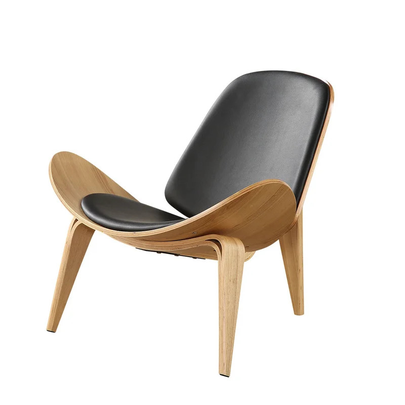 Модное изогнутое деревянное кресло для отдыха, современное переговорное кресло для кафе, отдел продаж, цельное деревянное кресло для самолета