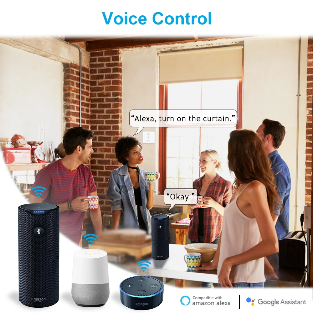 Tuya Smart Life 원격 제어 기능이 있는 전동 블라인드용 EU WiFi 롤러 셔터 커튼 스위치 Google 홈 Aelxa Echo Smart Home