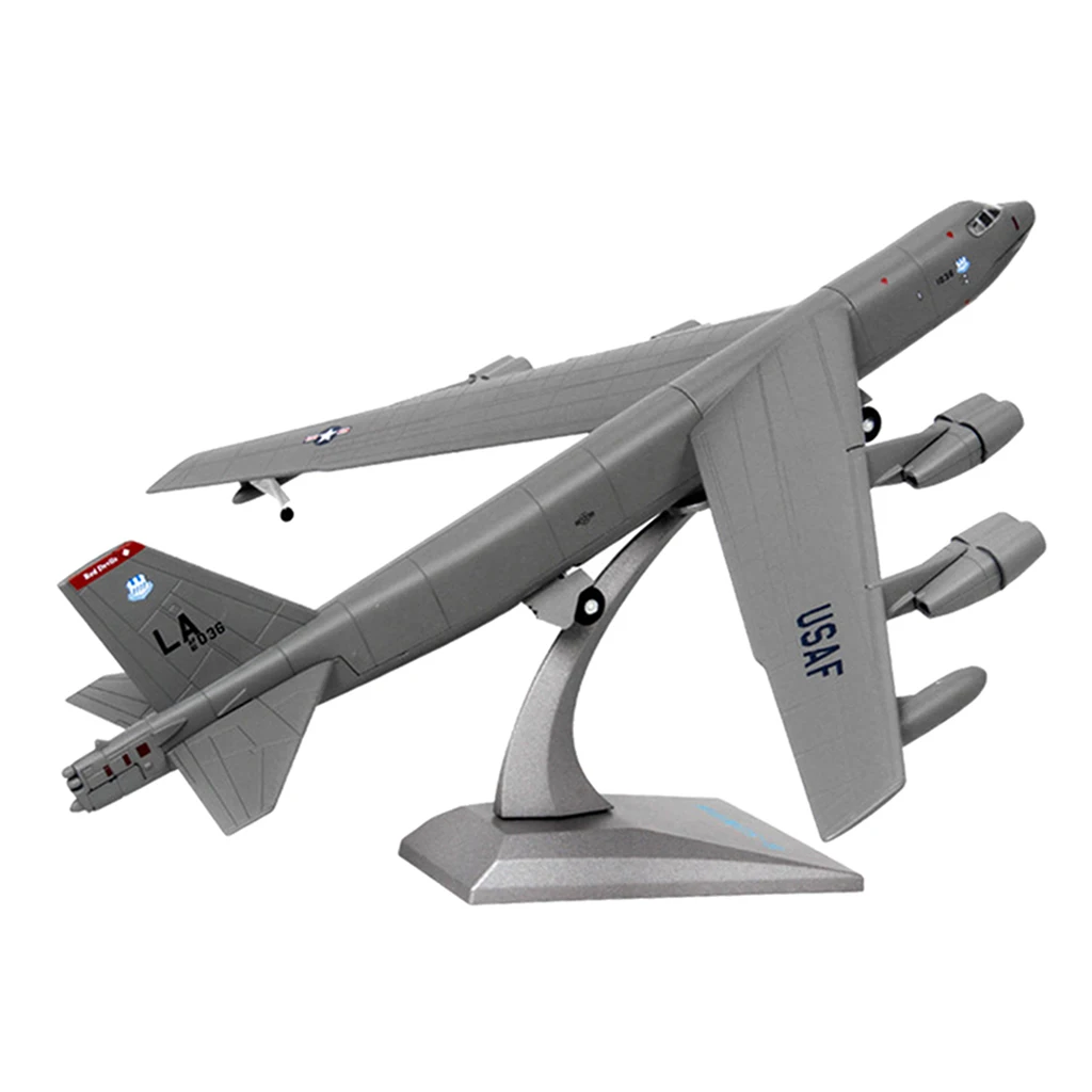 1/200 Scale Diecast Alloy American B-52 Bomber Aircraft Plane Model Collectibles