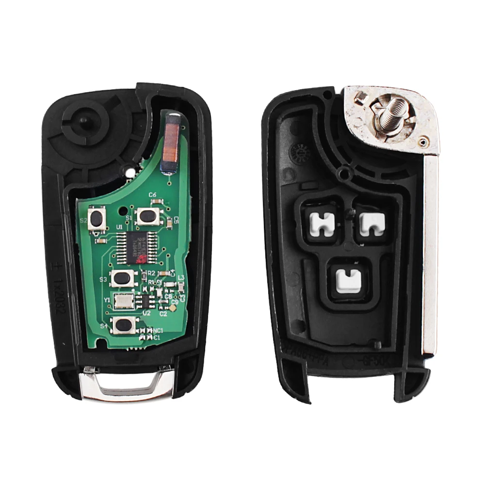 KEYYOU 2/3/4 кнопки дистанционного ключа автомобиля с ID46 чип для Chevrolet круиз Малибу Aveo Spark Sail 433 МГц Управление сигнализации брелок для ключей