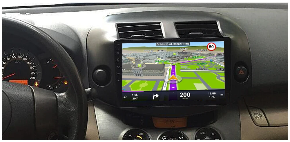 Best Sinosmart  Android 8.1 2Din IPS/QLED 2.5D screen car gps multimedia radio navigation player for Toyota RAV4 2009-2013 16