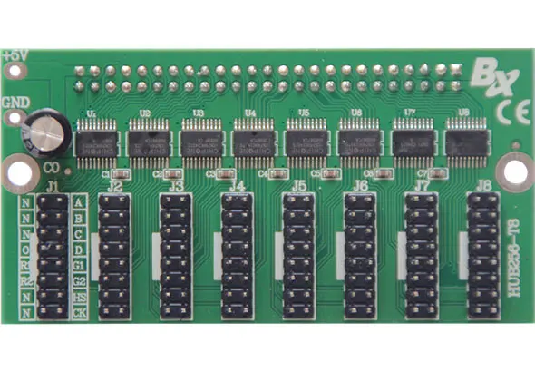 Onbon HUB256-T8(backside insert) BX 8 groups HUB08 interfaces LED controller adapter for rental led video screen
