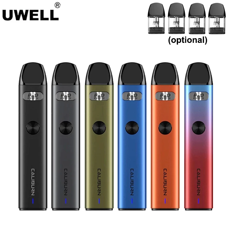 Оригинальный набор для вейпа Uwell Caliburn A2 батарея 520 мАч емкость 2 мл спираль Ом