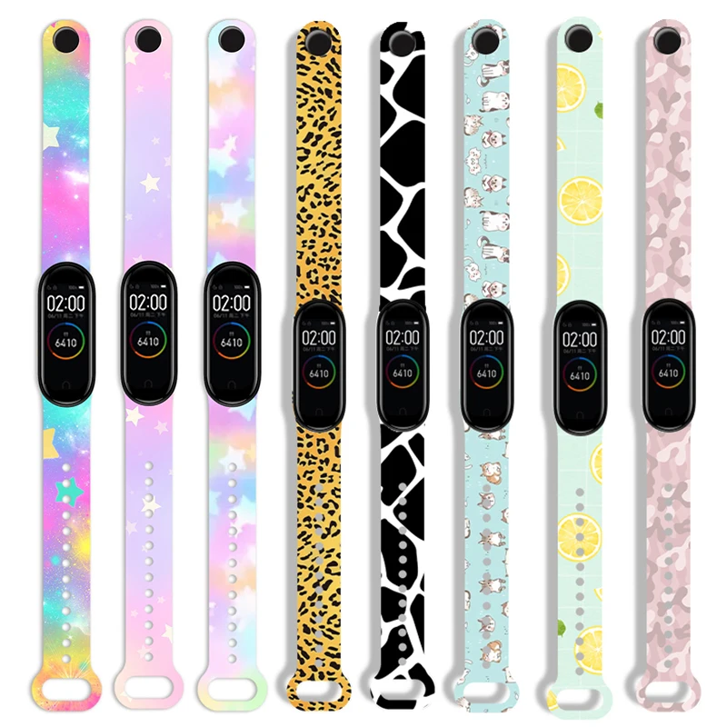 Силиконовый ремешок для Xiaomi Mi Band 5 4 3 мягкий сменный Браслет из ТПУ xiaomi band 6