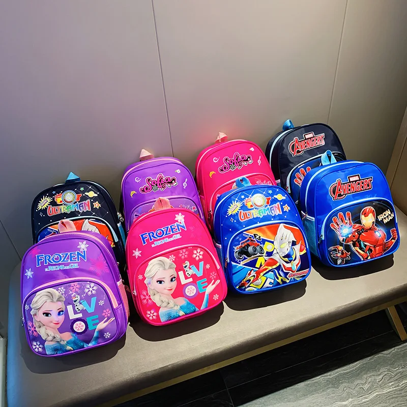 

Children Backpack Young STUDENT'S Anime School Bag Large Capacity Breathable Kindergarten Cartoon Figure School Bag