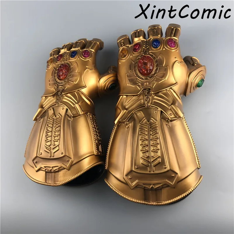 Светодиодный светильник Thanos Infinity Gauntlet для Мстителей Бесконечность войны косплей светодиодный перчатки ПВХ фигурка модель игрушки подарок на Хэллоуин