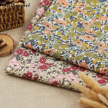 

1.42m*2m Printed Cotton Fabrics Home Diy Sewing Clothing Dress Kimono Curtain Cloth Pillowcase Handicraft Pure Cotton Fabrics