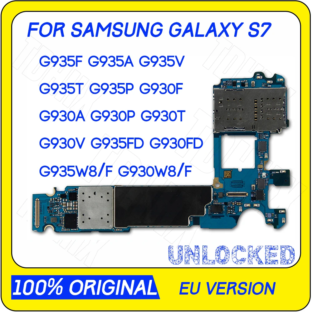 Оригинальная материнская плата 32 ГБ для Samsung Galaxy S7 edge G935F G935A G935V G935T G935P G930F G930A G930P
