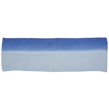 

Gradient Color Wrap Ladies Shawl Silk Chiffon Scarf Scarves (Light blue to dark blue)