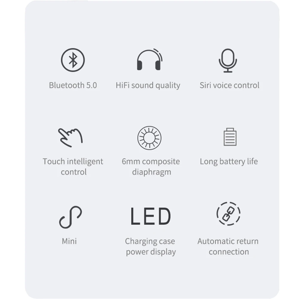 Водонепроницаемые спортивные наушники Bluetooth для бега с сенсорным управлением и микрофоном HIFI умные музыкальные Беспроводные наушники с шумоподавлением