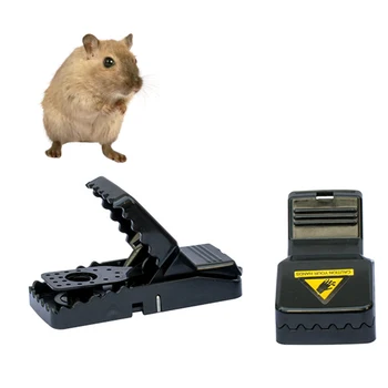 

2 Pcs Home Reusable Catching Rats Black Bite-type High-strength Rat Traps Set Rodent Mousetrap Bait Spring Catcher Control Trap