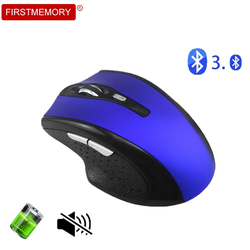 Беспроводная Bluetooth BT 3,0 мышь перезаряжаемая эргономичная компьютерная игровая мышь геймер Бесшумная мини 6D оптическая мышь для ПК ноутбука