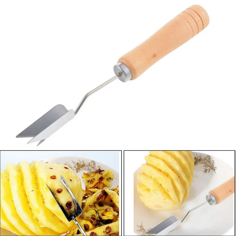 

1PC Creative Pineapple Slicer ananas cut Stainless Steel Pineapple Eye Peeler Pineapple Seed Remover Knife Fruit Tools