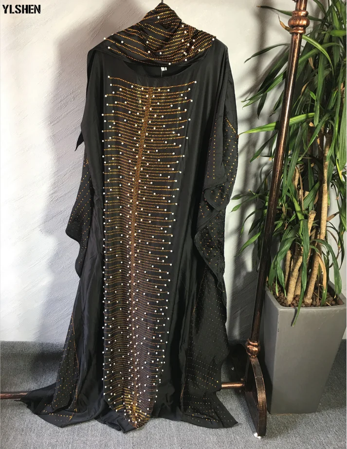 Африканские платья для женщин 2019 африканская одежда Abaya мусульманский тюрбан