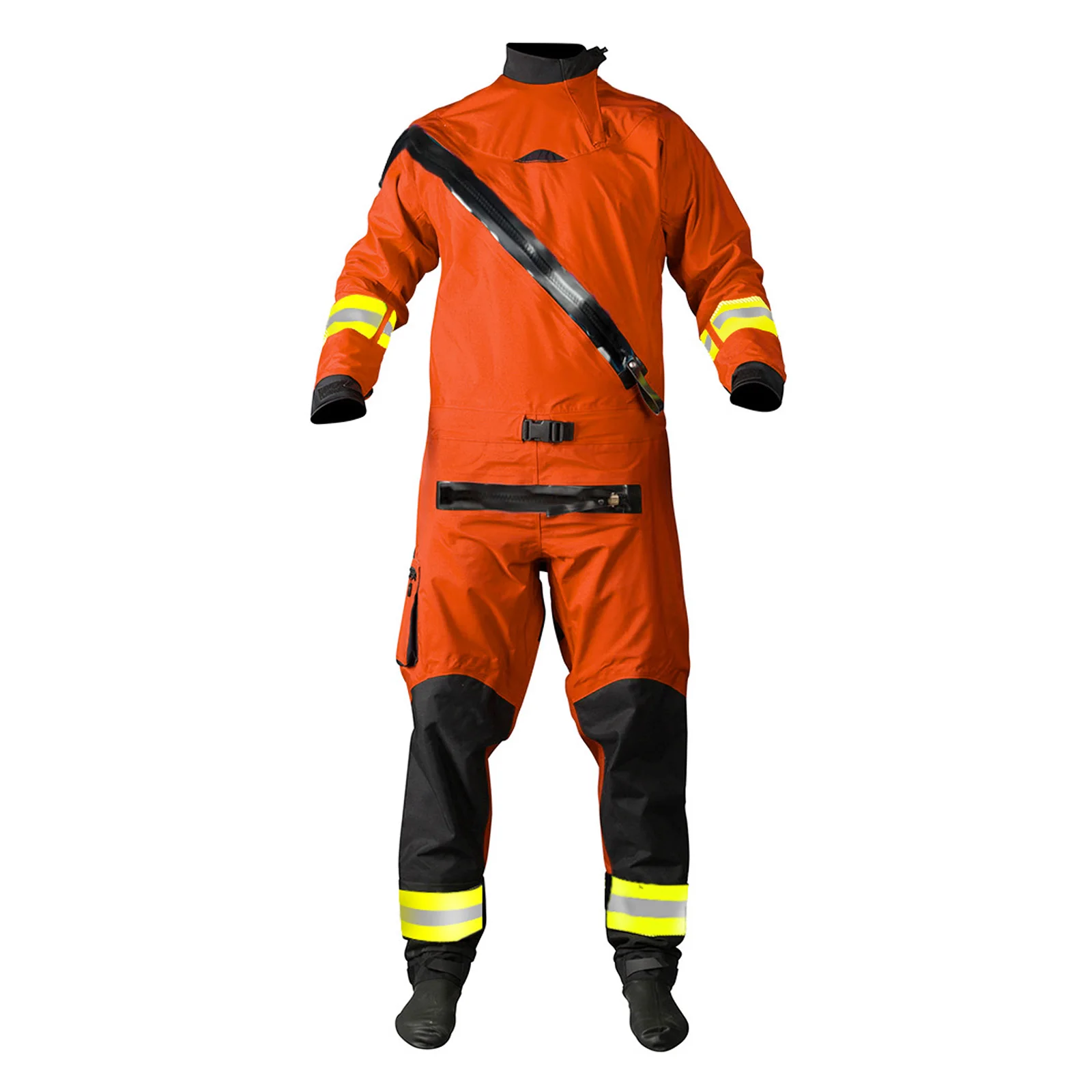 Drysuit for Men Dry suits Latex Cuff and Splash Collar Flat water