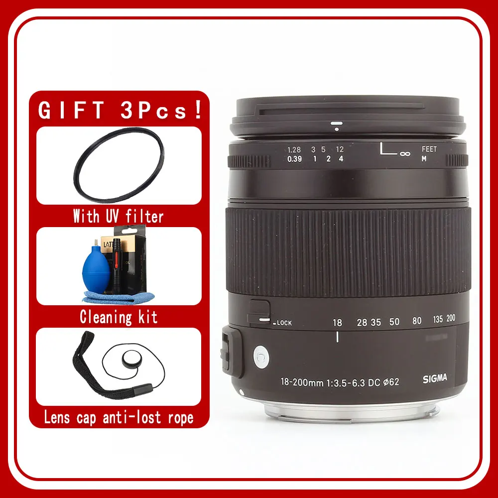 Sigma 18-200Mm F3.5-6.3 Dc Macro Os Hsm | Obiettivo Contemporaneo Per Canon Nikon