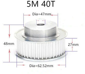 

HTD 5M pulley timing pulley 5M40T Timing Belt Synchronous wheel Pulley tooth width 21mm 27mm
