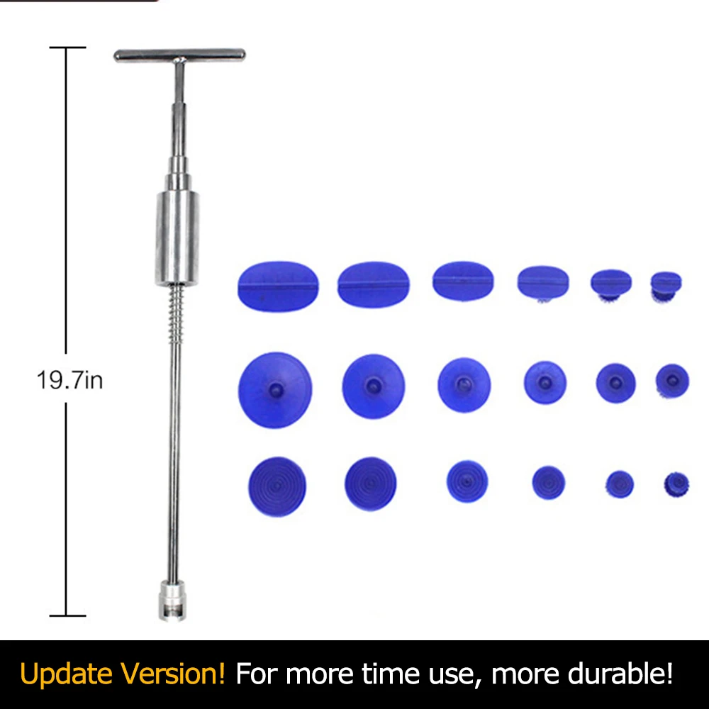 Безболезненный вмятин ремонтный Съемник комплект автомобиля вмятин Т Бар горка молоток с 18 клеем Съемник вкладки для автомобиль
