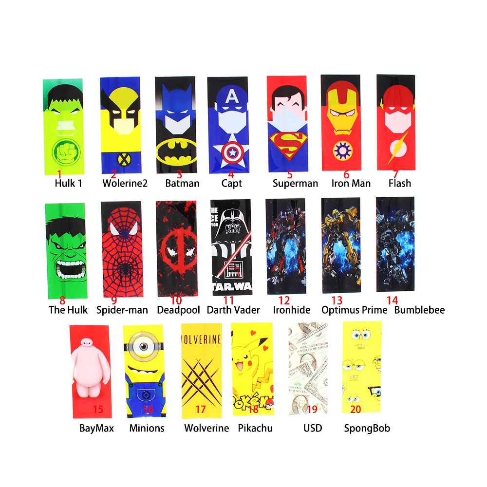 

5/20/30PCS PVC Heat Shrinkable Tubing Colorful 18650 Battery Sticker 18650 Battery Wrap Protective Skin Sleeve