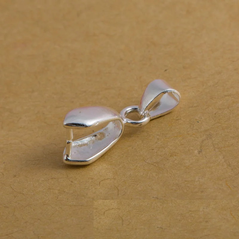 Mibrow 20pcs/lot 925 mincovní stříbro záruka spona konektorů pro přívěsek řetízek záruka obejmout DIY šperků vytváření zjištění