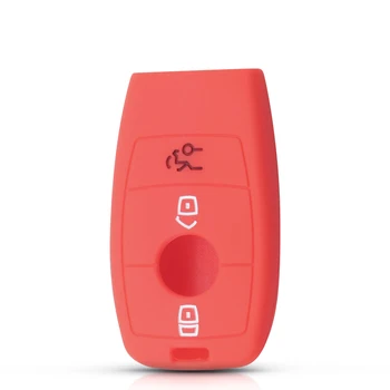 Cover chiave telecomando per Mercedes Benz 2017 classe E E43 W213 E300 E400 2016 2017 berlina telecomando Fob - KEYYOU custodia portachiavi in Silicone a 3 pulsanti per Mercedes Benz 2017 classe E E43