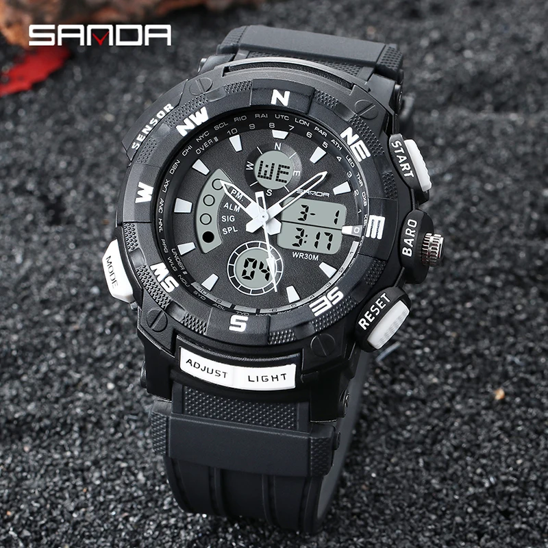 

Fashion Digital Watch Men Waterproof Sport Watch Simple Dial Outdoor Sport Japanese Movement Electronic Clock Luminous Men Watch