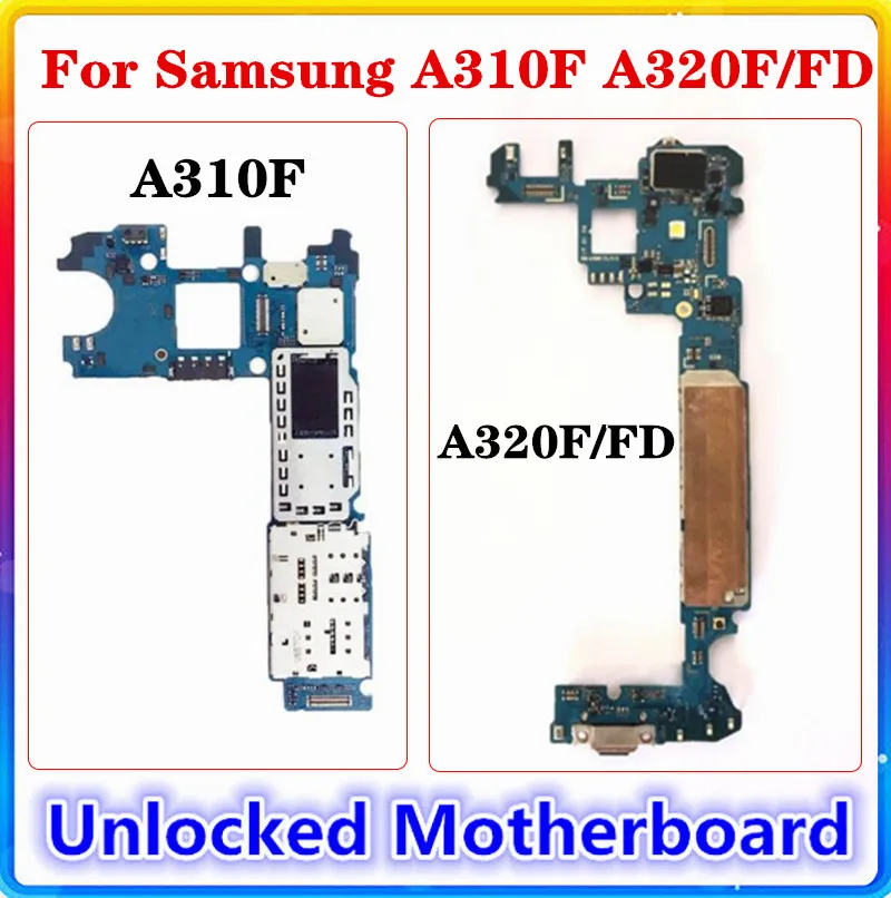 Материнская плата для Samsung Galaxy A3 A310F A320F/FD Заводская оригинальная замена материнской платы Android полные чипы