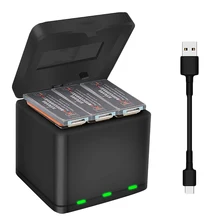 FULL-Qc3.0 Быстрая зарядка и волочение три типа зарядного устройства коробка для хранения для Dji Osmo Action Sports камера литиевая батарея