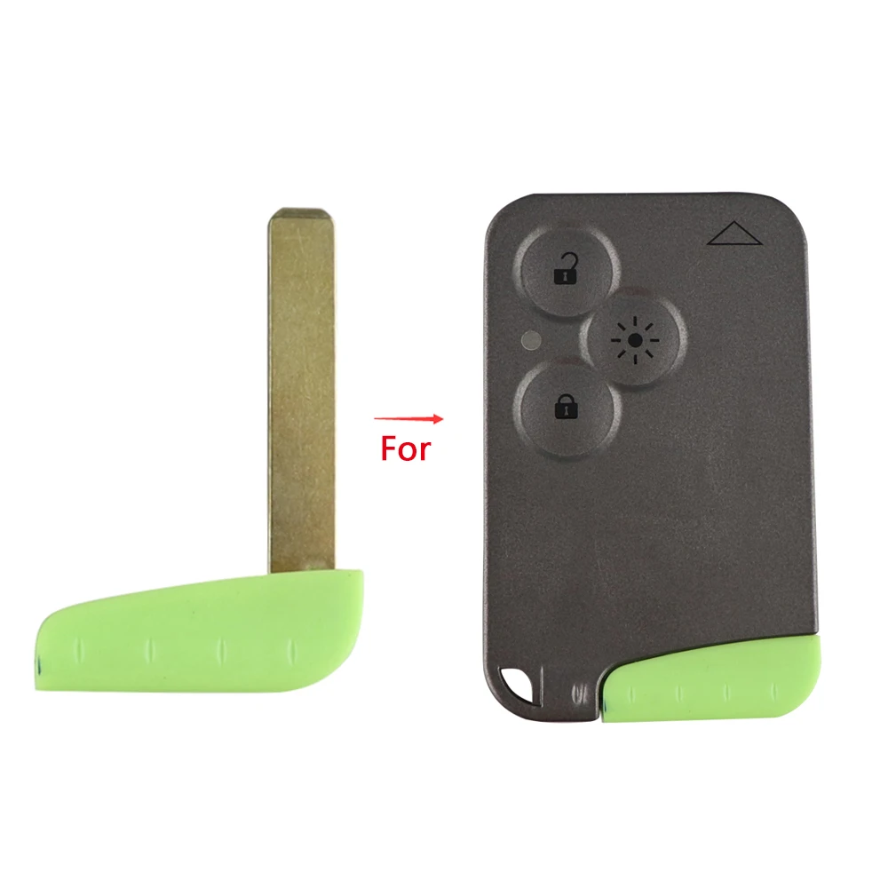 Keyforkessinserto per coperture chiave a distanza per auto inserto lama non tagliata adatto per Renault Laguna Espace lama chiave verde Smart Card lama portachiavi 13 Keyforkessinserto per coperture chiave a distanza per auto inserto lama non tagliata adatto per Renault Laguna Espace lama chiave verde Smart Card lama portachiavi - Hc69e561caea94d41bfa77950f7c5a0623