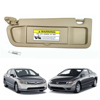 

Car Left Sun Visor Driver Side for For Honda Civic 2006-2008 Yr327L
