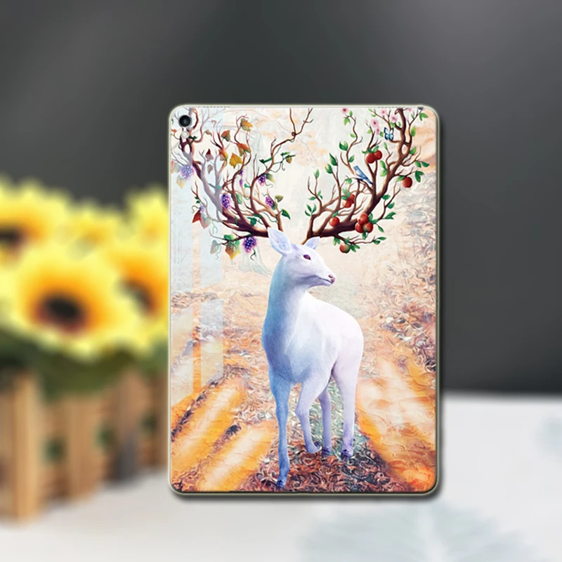 Чехлы для планшетов с рисунком «сделай сам» для huawei MediaPad Media Pad T1 7,0 M5 8,4 M3 Lite 8,0 T1-701U SHT-W09 AL09 CPN-AL00 W09 чехол+ ручка - Цвет: E8 bai lu