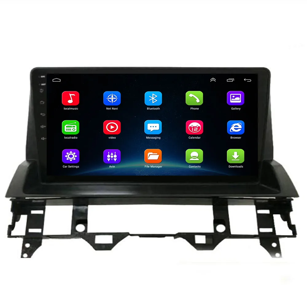 Автомобильный мультимедийный DVD-плеер 9 &quot2.5D IPS Android 10 0 GPS для Mazda 6 2002-2006 2007 2008 09
