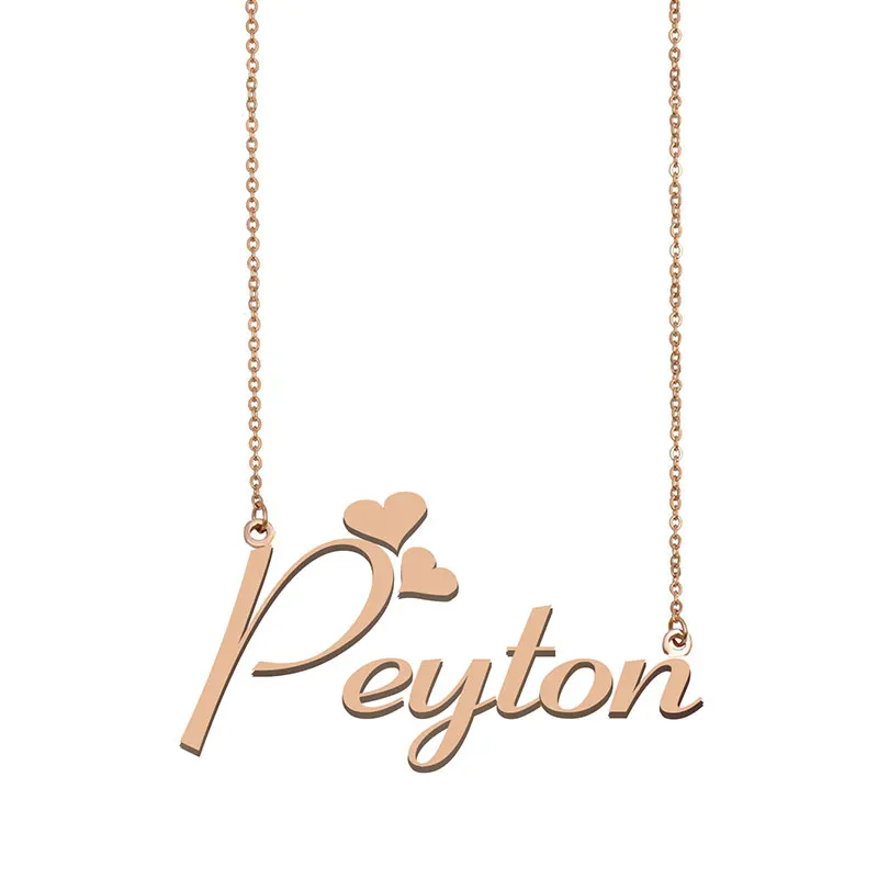 Peyton Name Necklace Personalized Custom Choker for Women Girls Best Friends Birthday Wedding Christmas Mother Days Gift | Украшения и