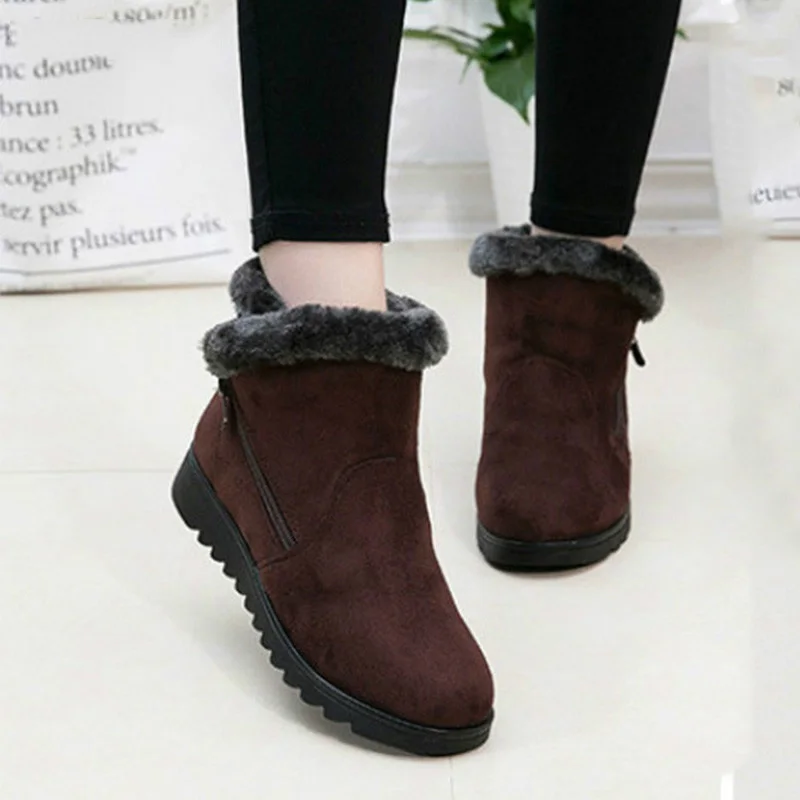 Najtaniej Plus rozmiar buty damskie zimowe 2019 ciepłe Plus aksamitne damskie śniegowe buty damskie obuwie damskie botki damskie buty VT508