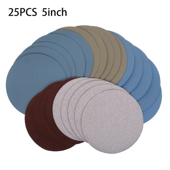 

25PCS 5Inch Sanding Discs Hook Loop Sandpaper 1000 /2000/3000/4000/5000Grit Abrasives Tools Sanding Discs