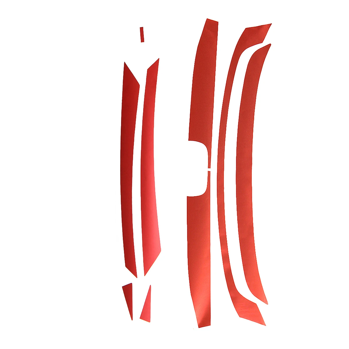8 шт. автомобильный передний бампер Гриль Решетки Наклейка s для Honda Для Civic 10th углеродного волокна Текстура украшение решетки стикер