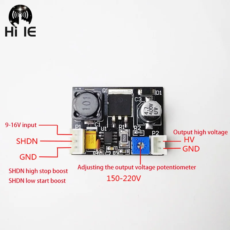 MAX1771 Высокое напряжение Boost модуль Плата DC мощность свечение трубки часы для Nixie трубы DC 12 В вход