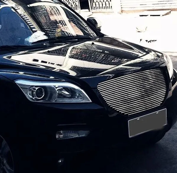 

High quality stainless steel Front Grille Around Trim Racing Grills Trim 2012-2013 For LIFAN X60 fast ship
