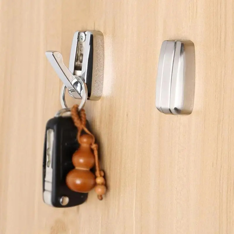 

Wall Hooks Zinc Alloy Bag Coat Hooks Daily Durability Delicate Concealed Wall Mounted Hanger for Bathroom 47x20x10mm