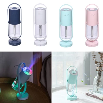 

200ml Humidifier 7 Color LED Light Mist Maker Portable Aroma Diffuser 360 Angle Spray Air Humidifiers USB For Home Office